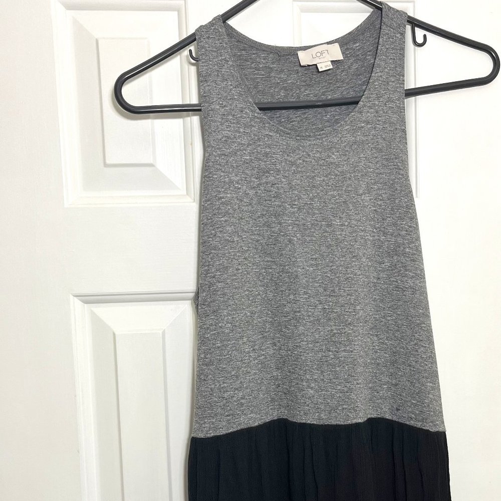 Racerback two tone tank dress